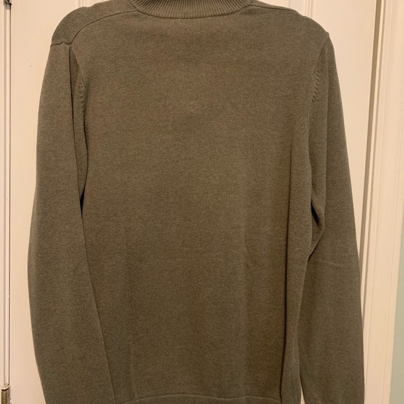 Nautical Jeans olive half-zip sweater, size M - Picture 3 of 4
